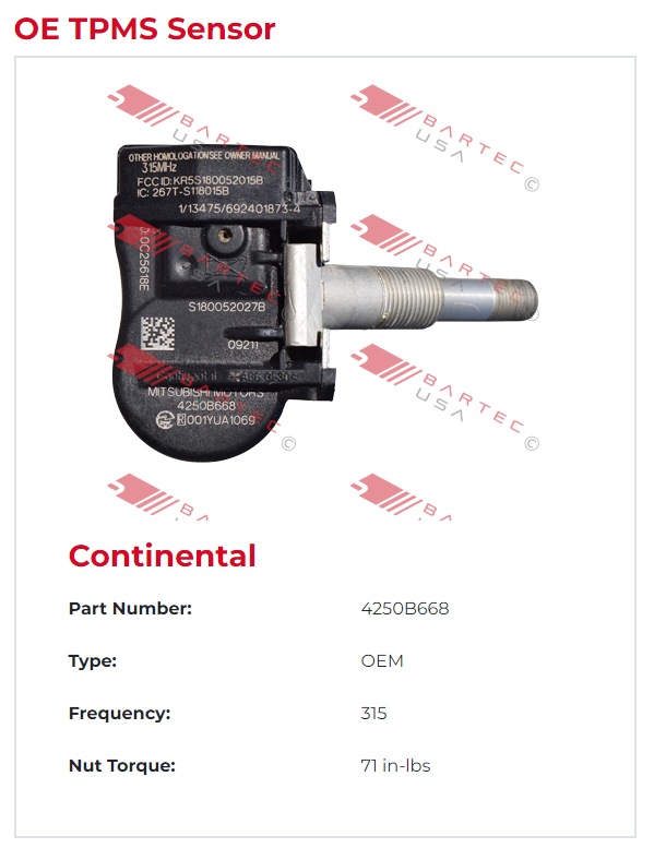 OE TPMS Sensor